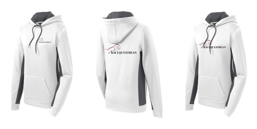 KM Equestrian - Sport-Tek® Sport-Wick® Fleece Colorblock Hooded Pullover