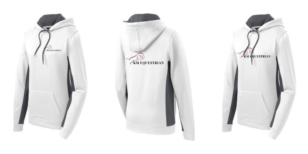 KM Equestrian - Sport-Tek® Sport-Wick® Fleece Colorblock Hooded Pullover