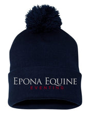 Load image into Gallery viewer, Epona Equine Eventing - Sportsman - Pom-Pom 12&quot; Knit Beanie