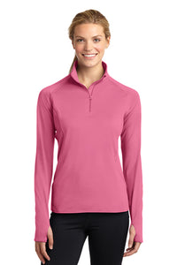 Sport-Tek® Ladies Sport-Wick® Stretch 1/2-Zip Pullover