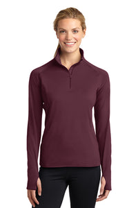 Sport-Tek® Ladies Sport-Wick® Stretch 1/2-Zip Pullover