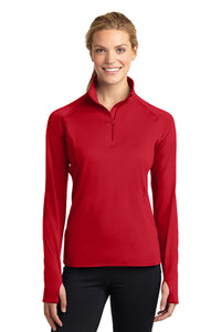 Sport-Tek® Ladies Sport-Wick® Stretch 1/2-Zip Pullover