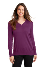 Load image into Gallery viewer, Port Authority® Ladies V-Neck Sweater