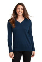 Load image into Gallery viewer, Port Authority® Ladies V-Neck Sweater