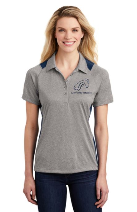 CJF - Sport-Tek® Heather Colorblock Contender™ Polo