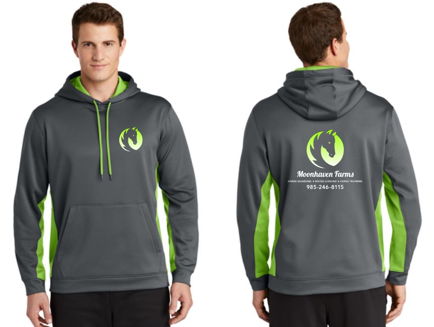 Moonhaven Farms - Sport-Tek® Sport-Wick® Fleece Colorblock Hooded Pullover