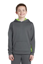 Load image into Gallery viewer, Moonhaven Farms - Sport-Tek® Youth Sport-Wick® Fleece Colorblock Hooded Pullover