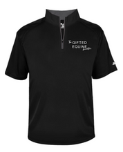 Load image into Gallery viewer, The Gifted Equine Foundation - Badger - B-Core Short Sleeve 1/4 Zip Tee