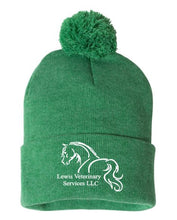 Load image into Gallery viewer, Lewis Veterinary - Sportsman - Pom-Pom 12&quot; Knit Beanie