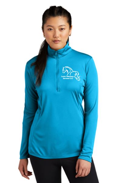 Lewis Veterinary - Sport-Tek® Ladies PosiCharge® Competitor™ 1/4-Zip Pullover