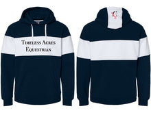 Load image into Gallery viewer, Timeless Acres Equestrian - Varsity Fleece Colorblocked Hooded Sweatshirt