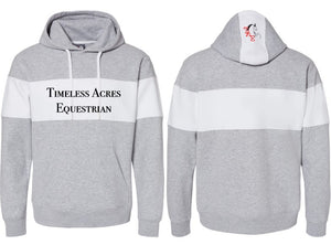 Timeless Acres Equestrian - Varsity Fleece Colorblocked Hooded Sweatshirt