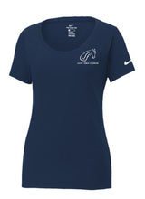 Load image into Gallery viewer, CJF - Nike Ladies Dri-FIT Cotton/Poly Scoop Neck Tee