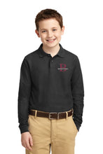 Load image into Gallery viewer, Burnett Farm Port Authority® Youth Silk Touch™ Long Sleeve Polo