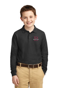 Burnett Farm Port Authority® Youth Silk Touch™ Long Sleeve Polo