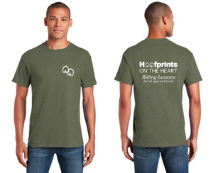 Hoofprints on the Heart - Adult T-shirt