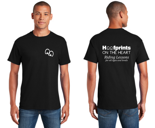 Hoofprints on the Heart - Adult T-shirt