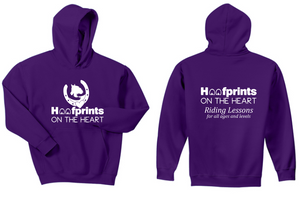 Hoofprints on the Heart - Youth Hooded Sweatshirt
