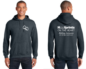Hoofprints on the Heart - Adult Hooded Sweatshirt