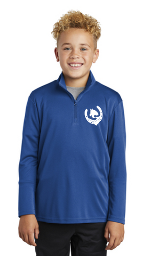 Hoofprints on the Heart - Sport-Tek® Youth PosiCharge® Competitor™ 1/4-Zip Pullover