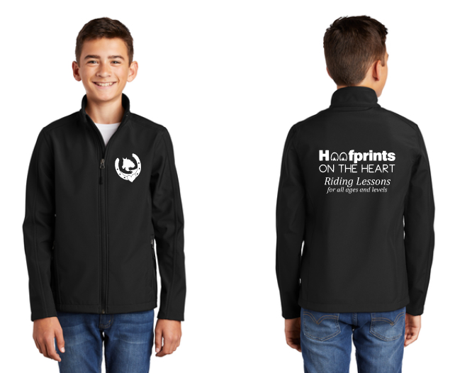 Hoofprints on the Heart - Port Authority® Youth Core Soft Shell Jacket