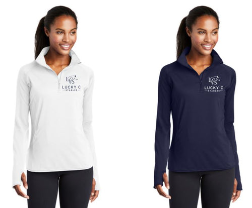 Lucky C Stables - Sport-Tek® Sport-Wick® Stretch 1/2-Zip Pullover (Men's & Ladies)