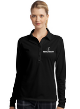 Load image into Gallery viewer, Benchmark Equestrian Nike Long Sleeve Dri-FIT Stretch Tech Polo