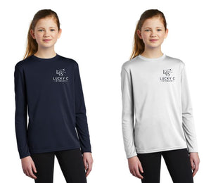 Lucky C Stables - Port & Company ® Youth Long Sleeve Performance Tee