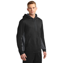 Load image into Gallery viewer, Sport-Tek® Sport-Wick® Fleece Colorblock Hooded Pullover