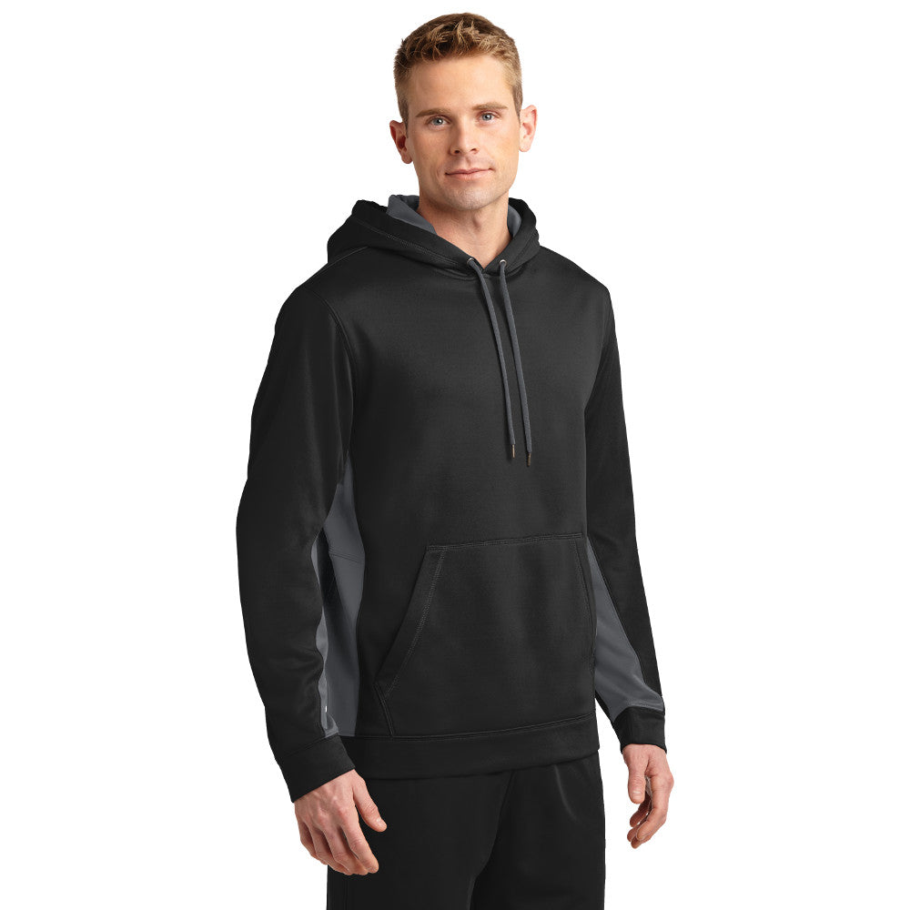 Sport-Tek® Sport-Wick® Fleece Colorblock Hooded Pullover