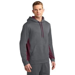 Sport-Tek® Sport-Wick® Fleece Colorblock Hooded Pullover