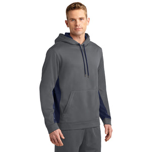 Sport-Tek® Sport-Wick® Fleece Colorblock Hooded Pullover