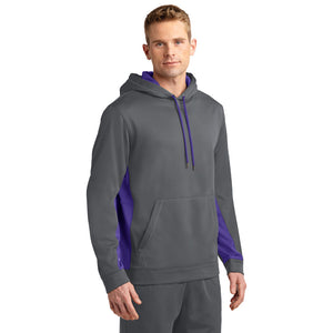 Sport-Tek® Sport-Wick® Fleece Colorblock Hooded Pullover