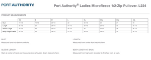 Get Over It Stables Port Authority® Ladies Microfleece 1/2-Zip Pullover