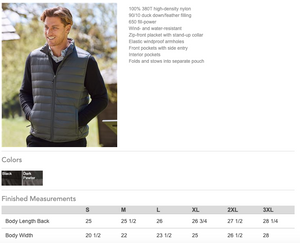 Get Over It Stables - Weatherproof - 32 Degrees Packable Down Vest