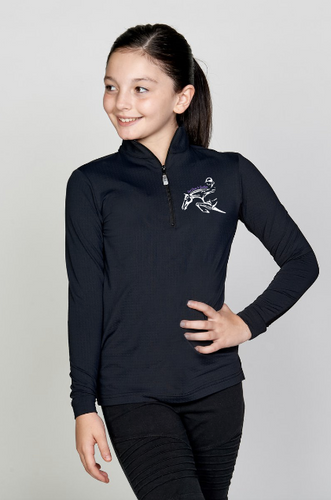 Get Over It Stables - EIS Youth Solid Black COOL Shirt ®
