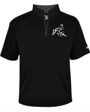 Load image into Gallery viewer, Get Over It Stables - Badger - B-Core Short Sleeve 1/4 Zip Tee (Adult Unisex)