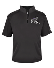 Load image into Gallery viewer, Get Over It Stables - Badger - B-Core Short Sleeve 1/4 Zip Tee (Adult Unisex)