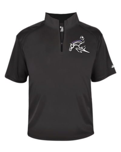 Get Over It Stables - Badger - B-Core Short Sleeve 1/4 Zip Tee (Adult Unisex)