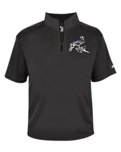 Get Over It Stables - Badger - B-Core Short Sleeve 1/4 Zip Tee (Adult Unisex)