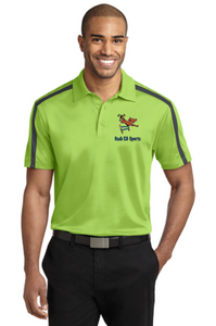 READY TO SHIP - Dash K9 Sports Port Authority® Silk Touch™ Performance Colorblock Stripe Polo