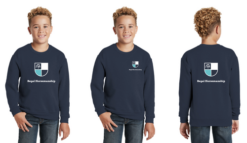 Regal Horsemanship - JERZEES® - Youth NuBlend® Crewneck Sweatshirt