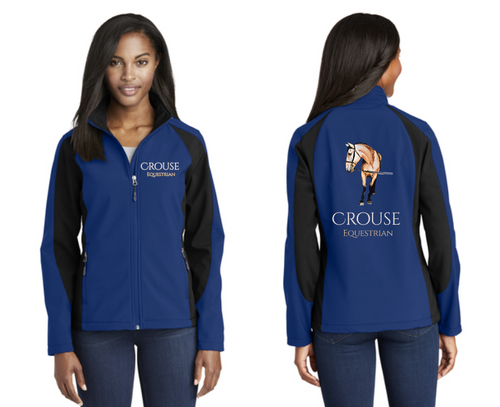Crouse Equestrian - Sport-Tek® Ladies Colorblock Soft Shell Jacket