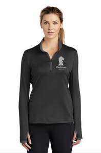 Checkmate Equestrian - Nike Ladies Dri-FIT Stretch 1/2-Zip Cover-Up