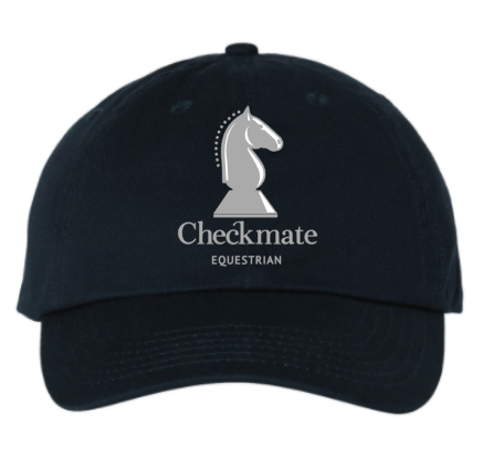 Checkmate Equestrian - Classic Unstructured Baseball Cap (Small Fit & Regular)