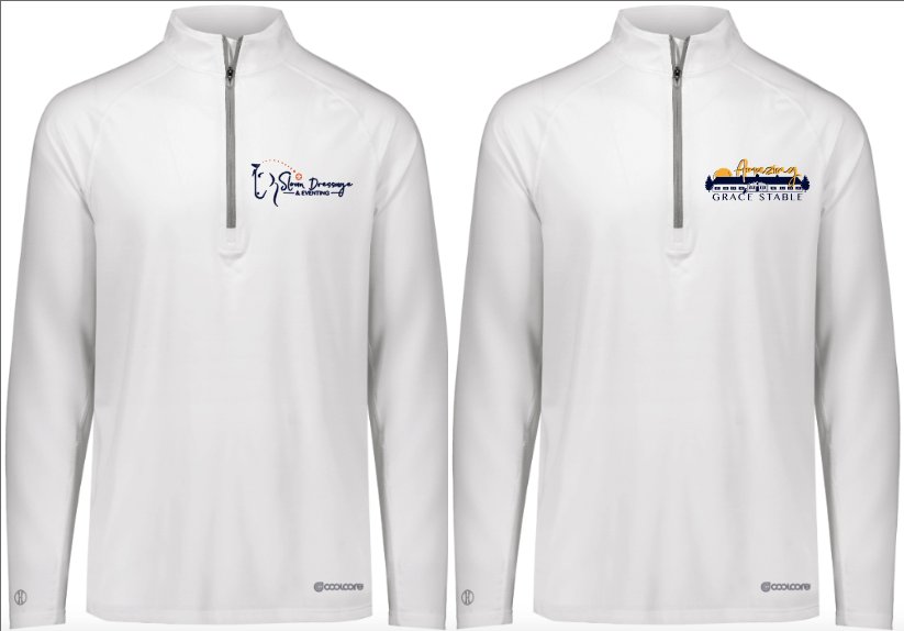 SD&E/AGS - ELECTRIFY COOLCORE® 1/2 ZIP PULLOVER (Ladies, Men's, Youth) - White
