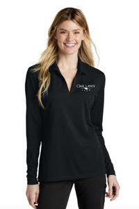 Oak Lawn Farm - Nike Ladies Dri-FIT Micro Pique 2.0 Long Sleeve Polo