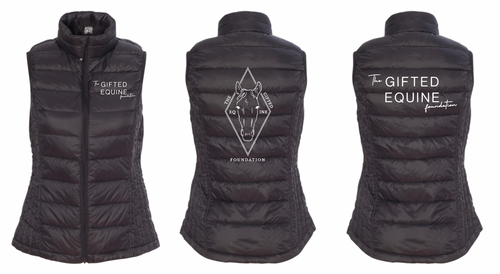The Gifted Equine Foundation - Weatherproof - 32 Degrees Packable Down Vest (Ladies & Men's)