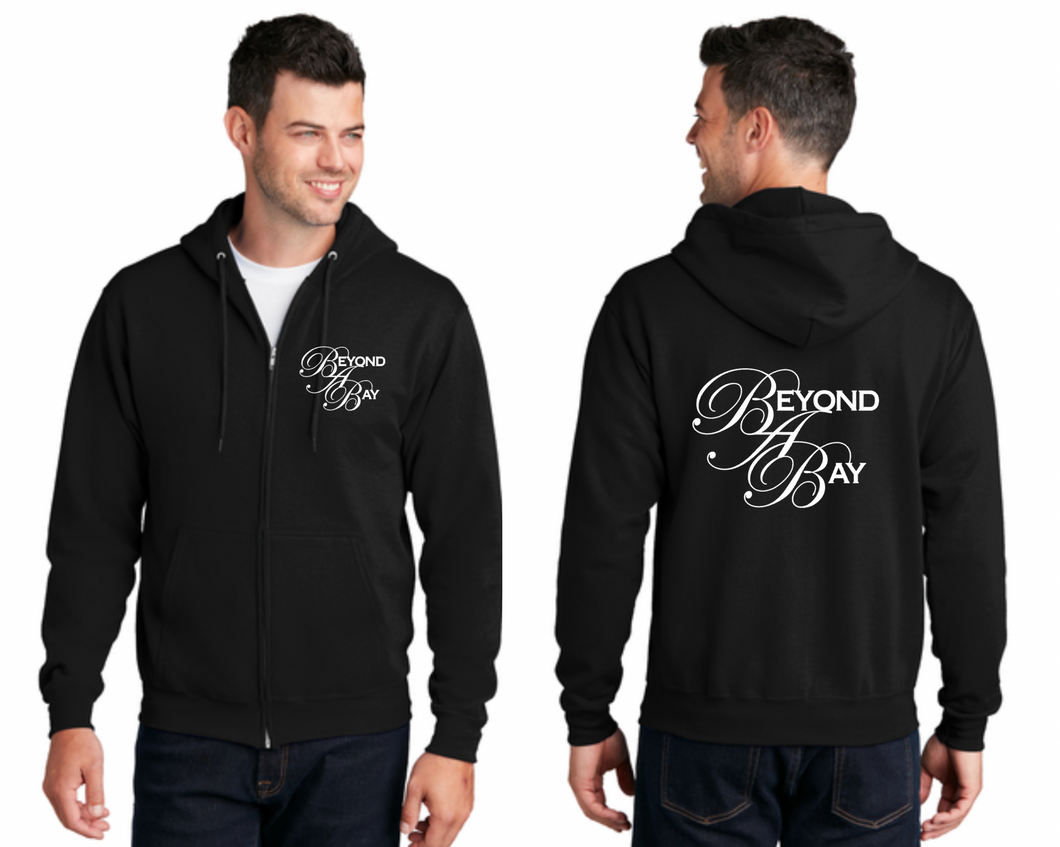 Beyond A Bay - Port & Company® Core Fleece Full-Zip Hooded Sweatshirt (Men's, Ladies, Youth)