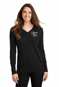 Beyond A Bay Port Authority Ladies V Neck Sweater Forget Me